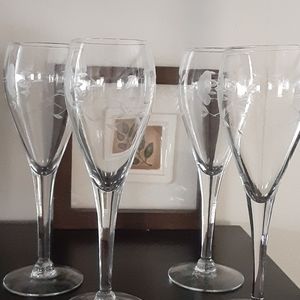 Princess House Tulip champagne flutes, circa 1965